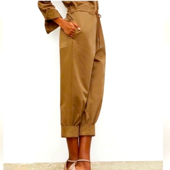 NWT MM LaFleur The Carr Jumpsuit Italian Organic Chino Utility Small Tall - Picture 5 of 13